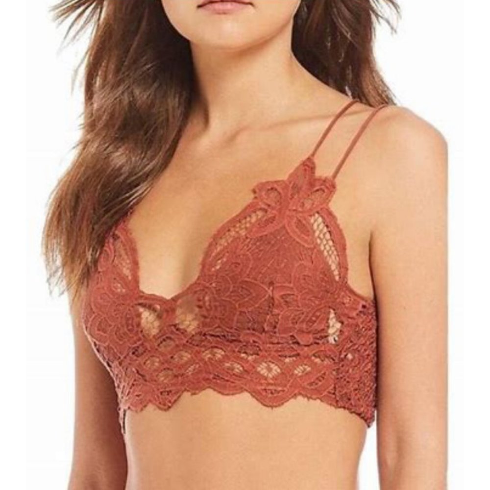 Last One! Free People Adella Bralette in Copper - Picture 4 of 9